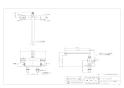 カクダイ 175-002K 取扱説明書 商品図面 施工説明書 サーモスタットシャワー混合栓(ﾃﾞｯｷﾀｲﾌﾟ) 商品図面1