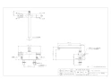 175-003K 取扱説明書 商品図面 施工説明書 サーモスタットシャワー混合栓(ﾃﾞｯｷﾀｲﾌﾟ) 商品図面1