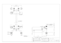 カクダイ 175-020 取扱説明書 商品図面 サーモスタットシャワー混合栓(立形) 商品図面1