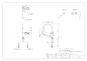 カクダイ 183-137 取扱説明書 商品図面 施工説明書 シングルレバー混合栓 商品図面1