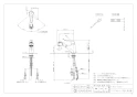 カクダイ 184-022 取扱説明書 商品図面 施工説明書 シングルレバー引出し混合栓 商品図面1