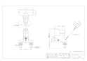 カクダイ 185-201K 取扱説明書 商品図面 シングルレバー混合栓 商品図面1