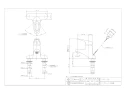 カクダイ 185-201 取扱説明書 商品図面 シングルレバー混合栓 商品図面1