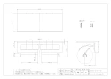 カクダイ 203-016-D 商品図面 施工説明書 ツインペーパーホルダー ブラック 商品図面1