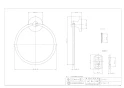 カクダイ 2069 商品図面 タオルリング 商品図面1