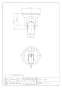 カクダイ 353-586 商品図面 吸盤式シャワーフック ホワイト 商品図面1