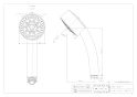 カクダイ 355-807 商品図面 マッサージシャワー(3WAY) 商品図面1