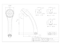 カクダイ 356-903-P 商品図面 リラックスシャワー ピンク 商品図面1