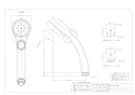 カクダイ 356-910-W 商品図面 リラックスストップシャワー ホワイト 商品図面1
