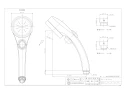 カクダイ 357-910-W 商品図面 浄水ストップシャワー(ピュアラ) 商品図面1
