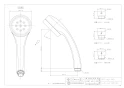 カクダイ 357-921-MD 商品図面 シャワーヘッド(ラグリラ) 商品図面1