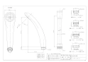カクダイ 3663W 商品図面 シャワーホースセット ホワイト 商品図面1