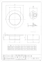 カクダイ 400-416-100 商品図面 ハンディーツバヒロ掃除口(目皿つき) 商品図面1