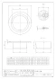 カクダイ 400-418-100 商品図面 ハンディーツバヒロ掃除口(目皿つき) 商品図面1