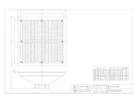 カクダイ 400-504-75 商品図面 底面角型循環金具 商品図面1