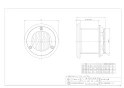 カクダイ 400-506-100 商品図面 挟込み循環金具ロング 商品図面1