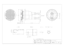 カクダイ 415-022 商品図面 一口循環金具(ペアホース用) 10A 商品図面1