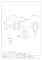 カクダイ 416-451 商品図面 ユニットバス貫通金具(ペア耐熱管用) 10A 商品図面1