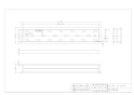 カクダイ 4206-100X500 商品図面 長方形排水溝 商品図面1