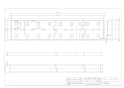 カクダイ 4206-150X1200 商品図面 長方形排水溝 商品図面1