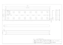 カクダイ 4206-150X600 商品図面 長方形排水溝 商品図面1