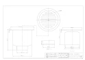 カクダイ 4224-100X50 商品図面 ステンレスワントラップ(深型) 商品図面1
