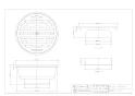 カクダイ 4227-125X75 商品図面 大型ワントラップ 商品図面1