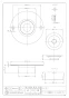 カクダイ 4257 商品図面 ツバヒロ洗濯排水口(ビス止め式) 50 商品図面1