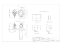 426-040 取扱説明書 商品図面 嵩上げ用洗濯機排水トラップ(水栓つき) 商品図面1