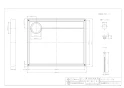 カクダイ 426-421-RW 取扱説明書 商品図面 洗濯機用防水パン ホワイト 商品図面1