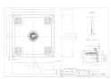 カクダイ 426-423 取扱説明書 商品図面 洗濯機用防水パン(床上配管型) 商品図面1