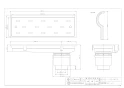 カクダイ 4285-150X450 商品図面 浴室用排水ユニット 商品図面1