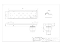 カクダイ 4285-150X600 商品図面 浴室用排水ユニット 商品図面1