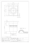 カクダイ 4286-150 商品図面 角型排水ユニット 商品図面1