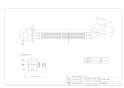 カクダイ 4368-1.5 商品図面 洗濯機給水ホース(ストッパーつき) 商品図面1