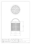 カクダイ 4519B 商品図面 流し台バスケット(大) 商品図面1