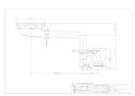 カクダイ 4526 商品図面 流し台薄型トラップ 商品図面1