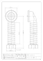 カクダイ 454-530-1 商品図面 施工説明書 オーバーフロー用ホース 30×1.0m 商品図面1