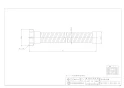カクダイ 4541-0.7 商品図面 流し台用ホース(ねじこみ式) 40 商品図面1