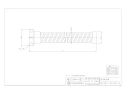 カクダイ 4541-1 商品図面 流し台用ホース(ねじこみ式) 40 商品図面1
