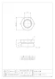 カクダイ 468-701 商品図面 排水ネジ変換アダプター 商品図面1