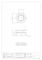 カクダイ 468-702 商品図面 排水ネジ変換アダプター 商品図面1