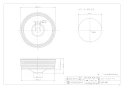 カクダイ 493-024-FG 取扱説明書 商品図面 丸型手洗器 織部 商品図面1