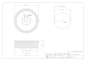 カクダイ 493-024-SG 取扱説明書 商品図面 丸型手洗器 砂丘 商品図面1