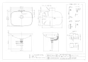 カクダイ 493-125 取扱説明書 商品図面 丸型洗面器･洗面ボウル 商品図面1