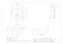 カクダイ 493-193 取扱説明書 商品図面 壁掛手洗器 商品図面1