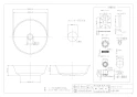 カクダイ 493-216 商品図面 施工説明書 丸型手洗器 商品図面1