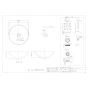 カクダイ 493-217-D 取扱説明書 商品図面 丸型手洗器 商品図面1