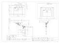 カクダイ 497-032 取扱説明書 商品図面 ﾎﾞｳﾙ一体型ｶｳﾝﾀｰ 商品図面1