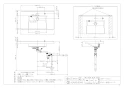 カクダイ 497-034 取扱説明書 商品図面 ﾎﾞｳﾙ一体型ｶｳﾝﾀｰ 商品図面1